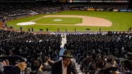 Tens of thousands of ultra-Orthodox Jewish men attended a rally Sunday at the New York Mets' stadium on the dangers of the Internet and how to use modern technology in a religiously responsible way.